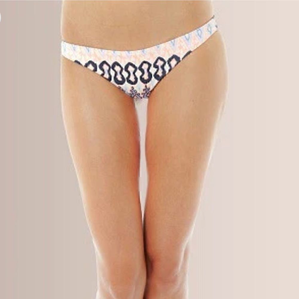 ‎Eberjey Bikini bottom womens size large Brazilian Bleached blue coco skimpy New